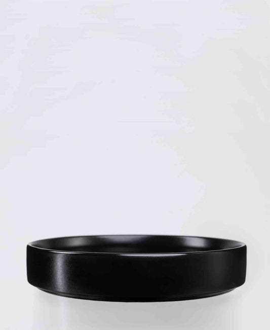 Jenna Clifford Flat Stackable Pasta Bowl - Black