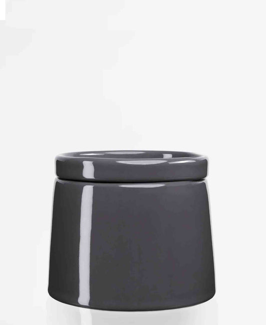 Jenna Clifford Flat Stackable Sugar pot - Dark Grey