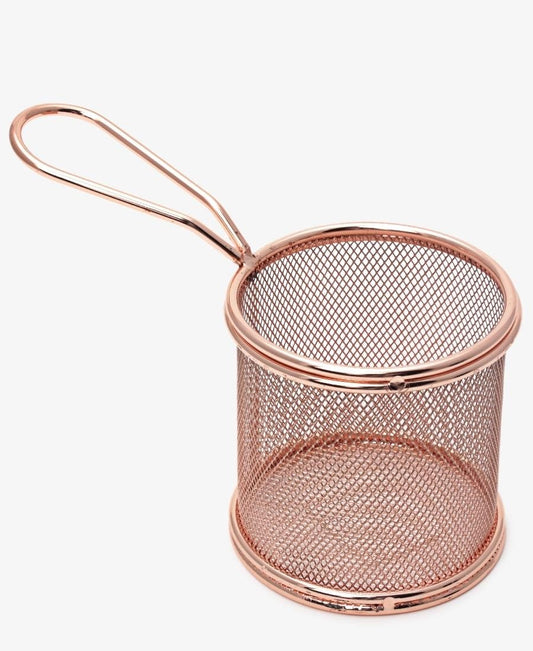 Round Chip Basket - Rose Gold