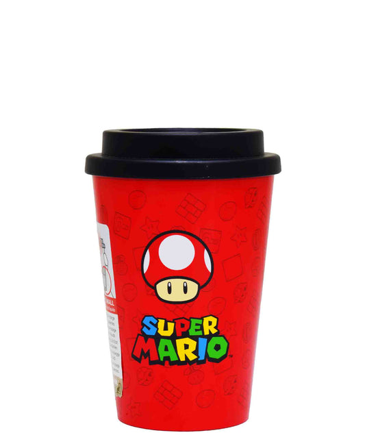 Super Mario 390ML Double Wall Travel Mug - Red