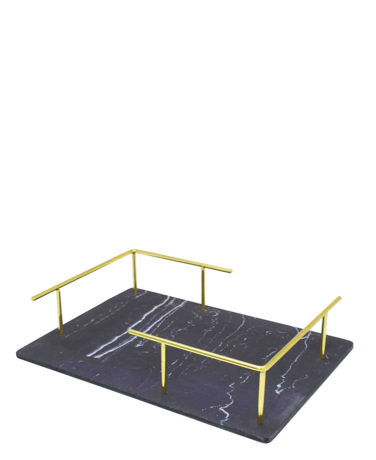 Urban Decor Resin Based Tray - Gold Handles