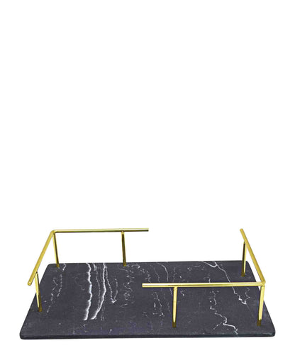 Urban Decor Resin Based Tray - Gold Handles