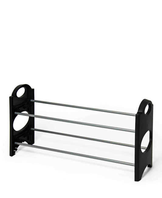 Fine Living 2 Tier Shoe Rack - Black