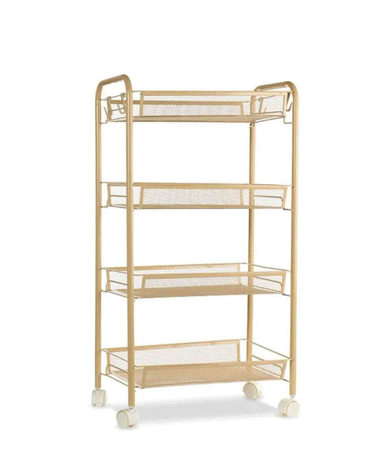 Fine Living Limber 4 Layer Trolley - Gold