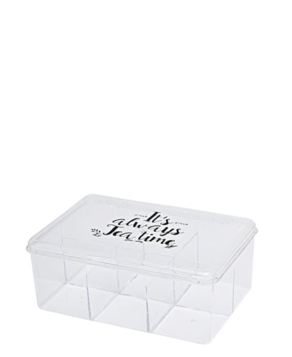 Kitchen Life Acrylic Tea Box - Clear