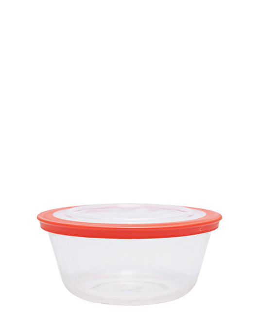 Marinex Bowl Round With Plastic Lid 1.2LT - Red