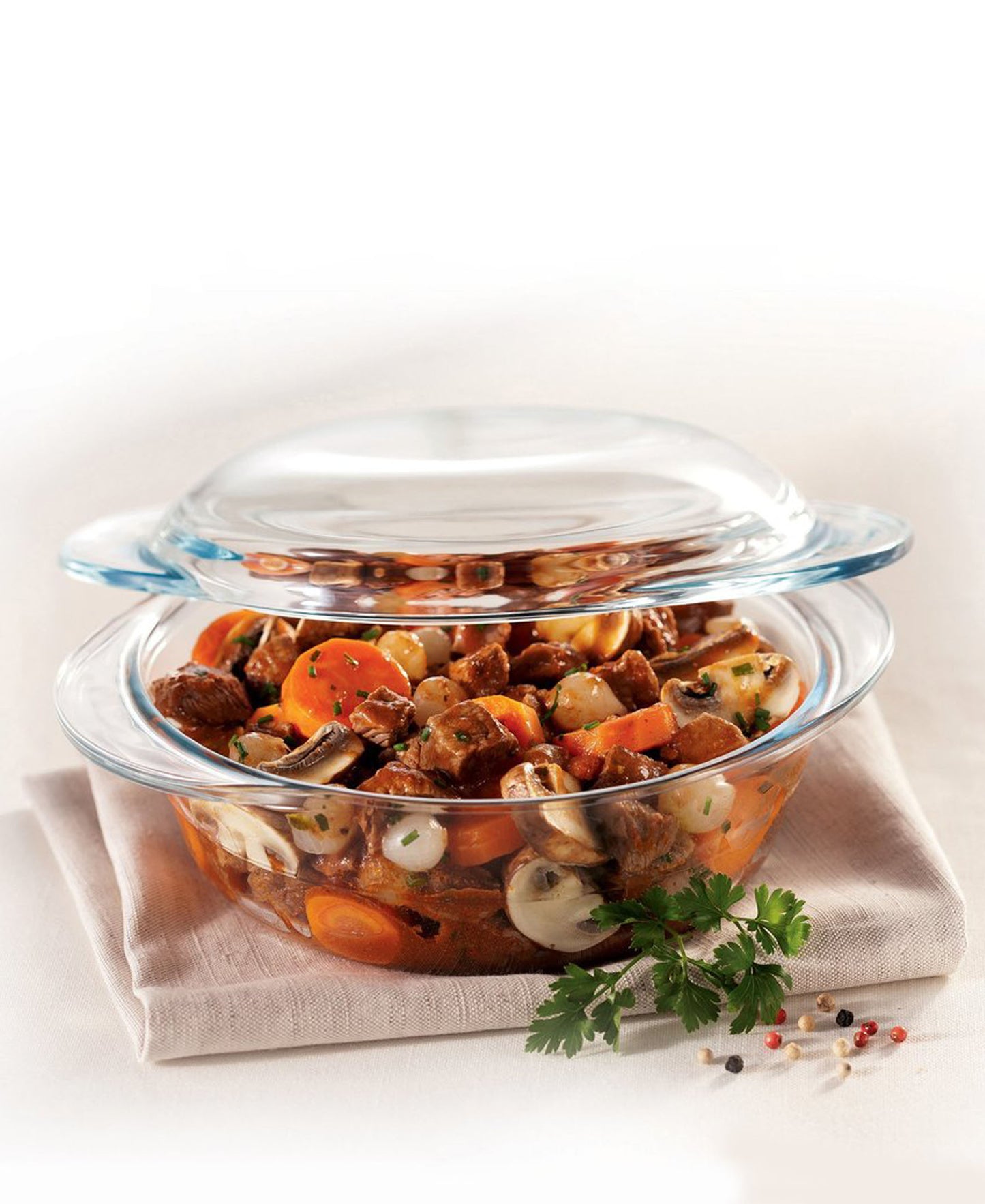 Marinex Medium Round Casserole 2.3LT - Clear