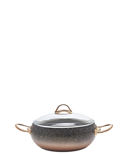 OMS Granite 22cm Non Stick Casserole - Copper