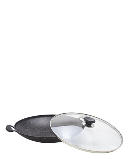 OMS Granite 24cm Non Stick Wok - Grey