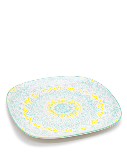 Shanghai Dinner Plate 10.5cm - Green & Yellow