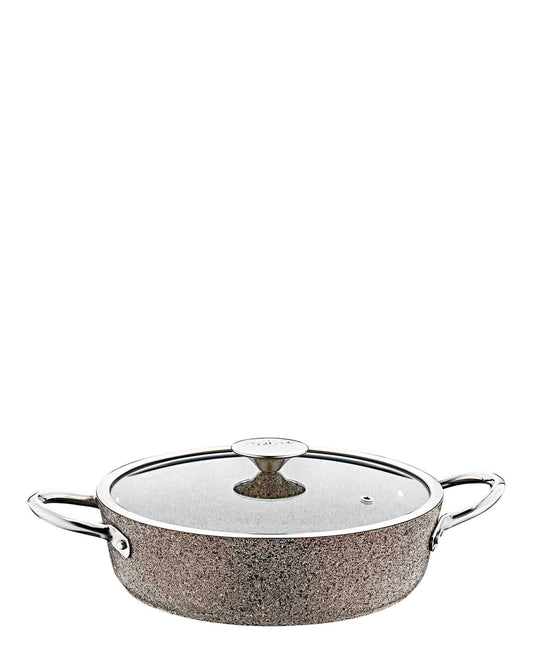 OMS 24cm Low Granite Induction Pot - Beige