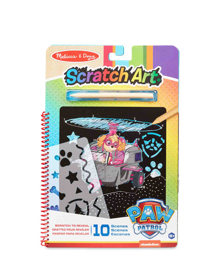 Melissa & Doug Paw Patrol Scratch Art Pad - Skye