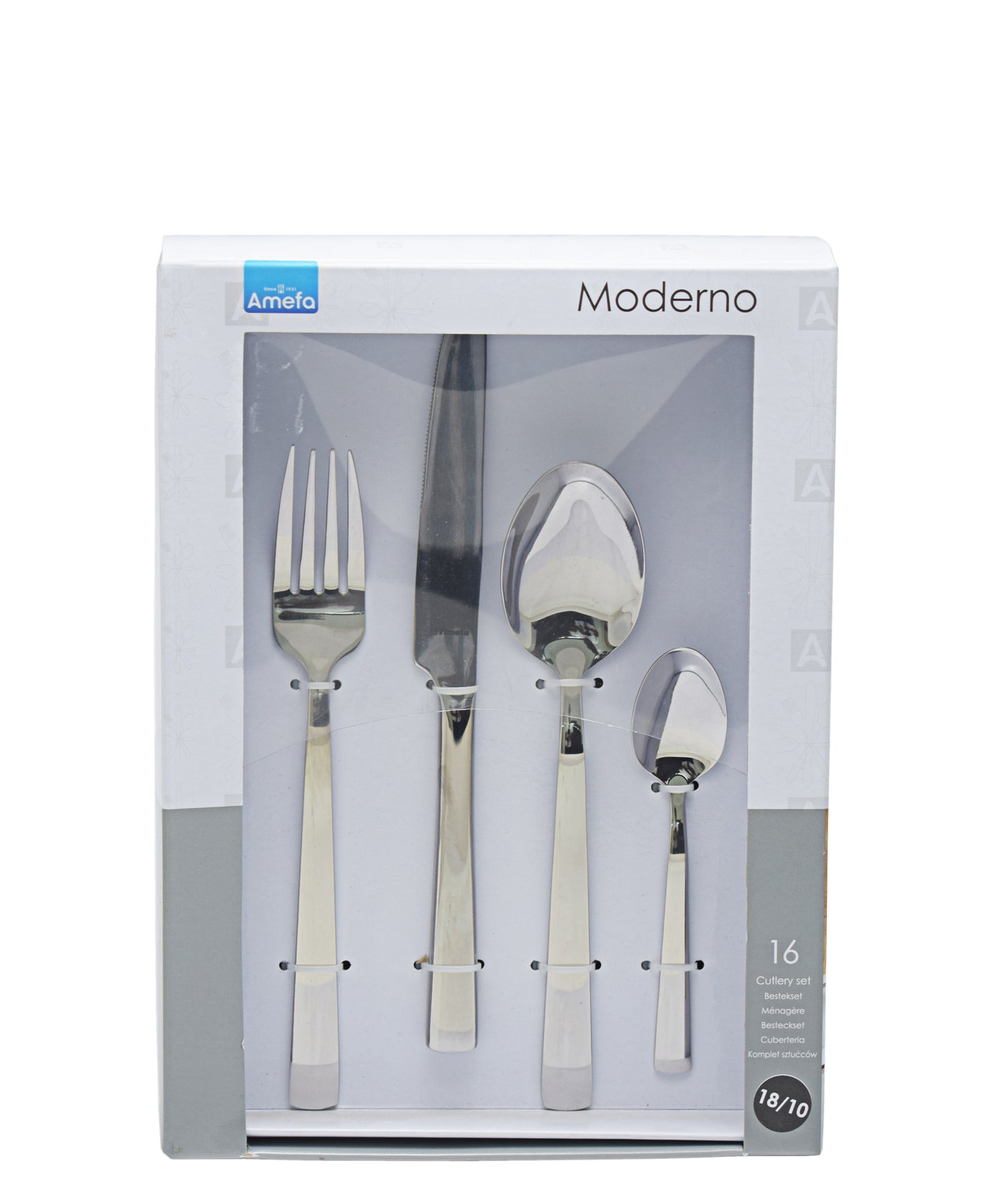 Amefa Moderno 16 Piece Cutlery Set - Silver