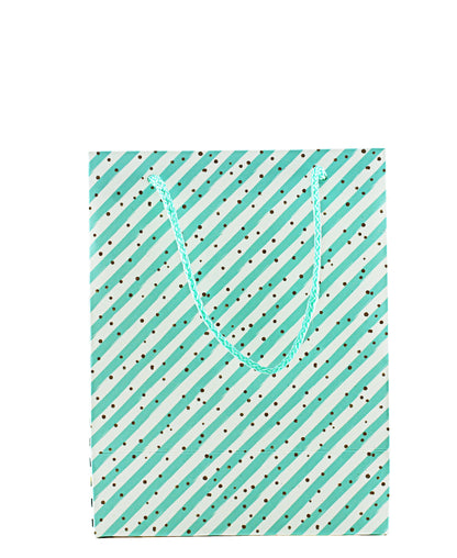 Urban Decor Sienna Gift Bag Small Mixed - Green & White