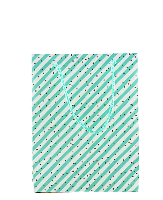 Urban Decor Sienna Gift Bag Small Mixed - Green & White
