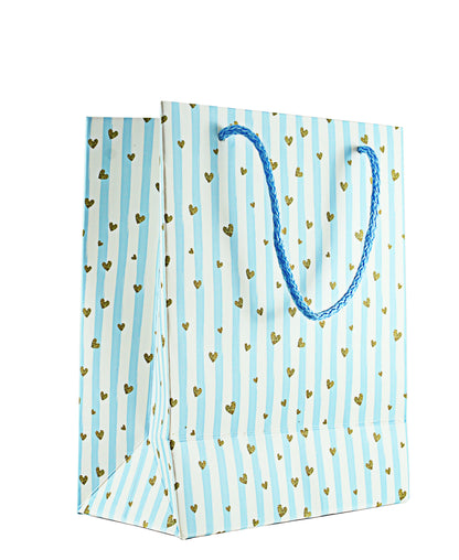 Urban Decor Sienna Gift Bag Small Mixed - Blue & White