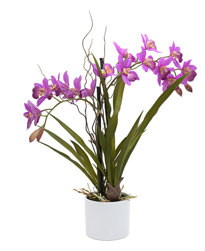 Urban Decor Orchid In Pot Plant 51CM - Pink