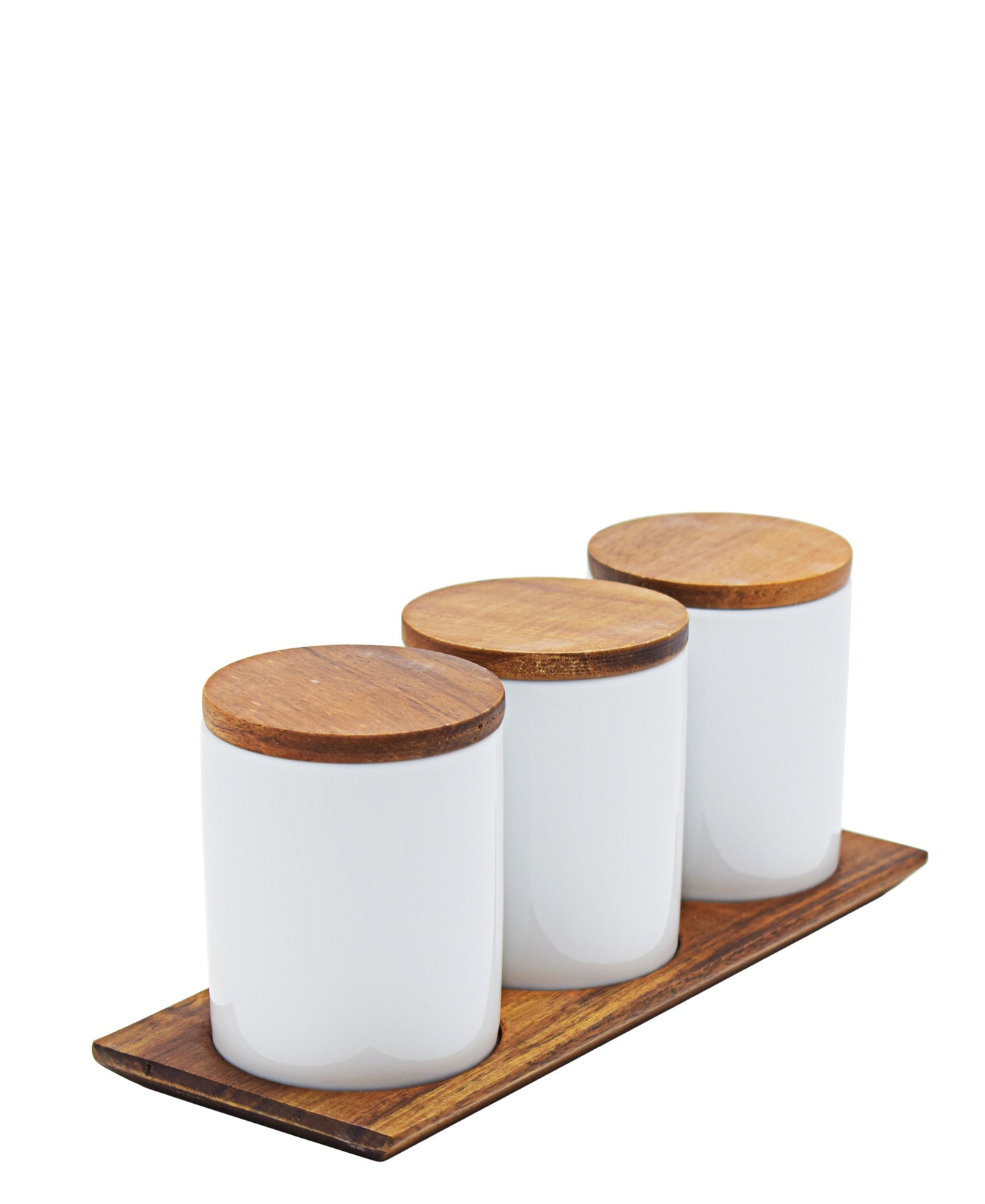 Eetrite 4 Piece Jar Set - White