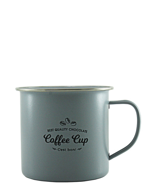 Kitchen Life Enamel French Mug - Blue Metal