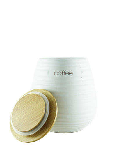 Ciroa Coffee Storage Jar - White