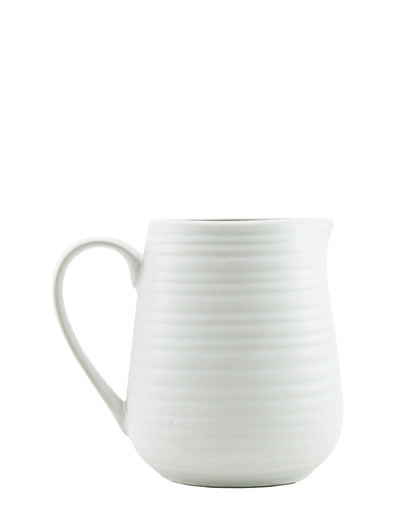 Ciroa Liquid Lines Cream Jug - White