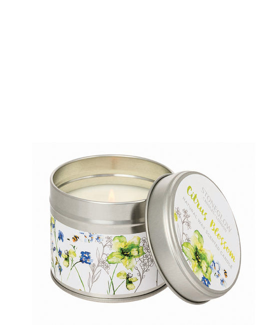 Stoneglow Citrus Blossom Candle Tin