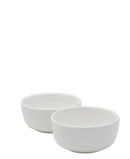 Symphony Spiro Dip Bowl Set Of 2 - White