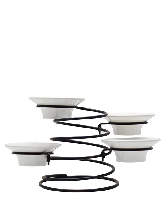 Symphony 5 Piece Tres Gourmet Centre Piece - White