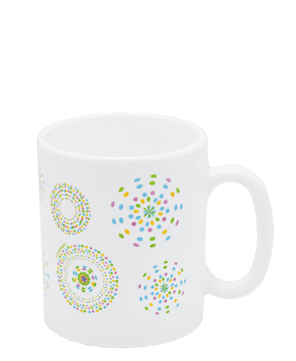 Luminarc Rainbow Essence Mug 320ml - White With Rainbow Print