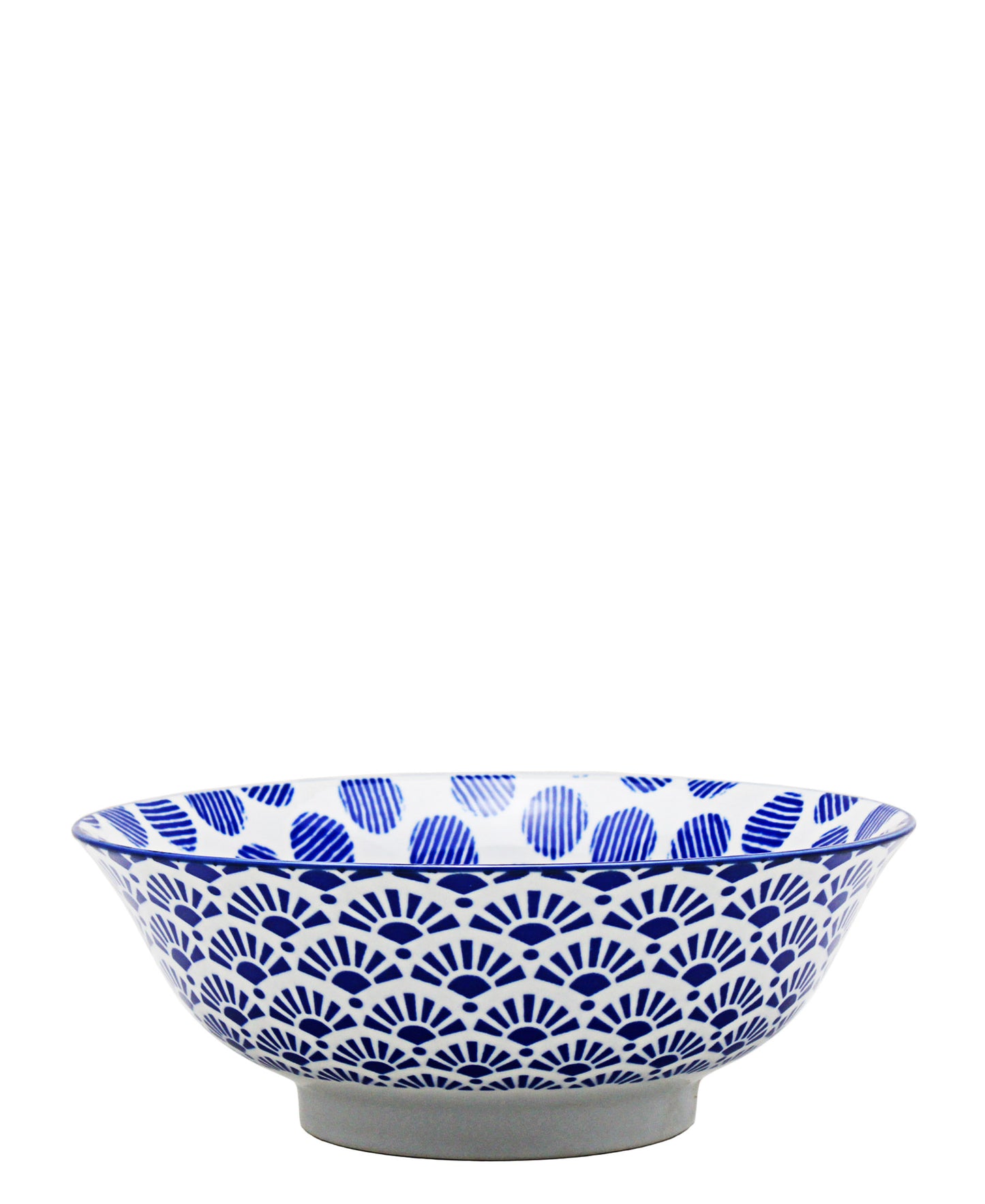 Shanghai Footed Bowl - Blue & White