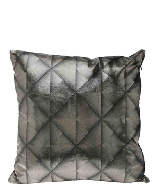 Urban Decor Velvet Cushion 45 X 45cm - Black & Silver