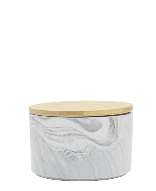 Ciroa Marble Canister White & Grey - Small