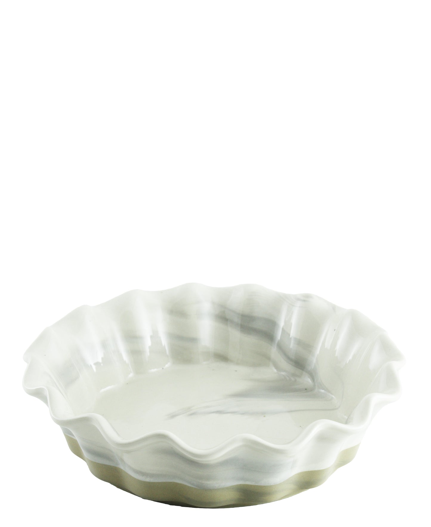 Ciroa Marble Mix Pie Dish - Grey