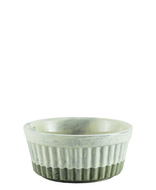 Ciroa Marble Ramekin Ribbed 4pce - Beige