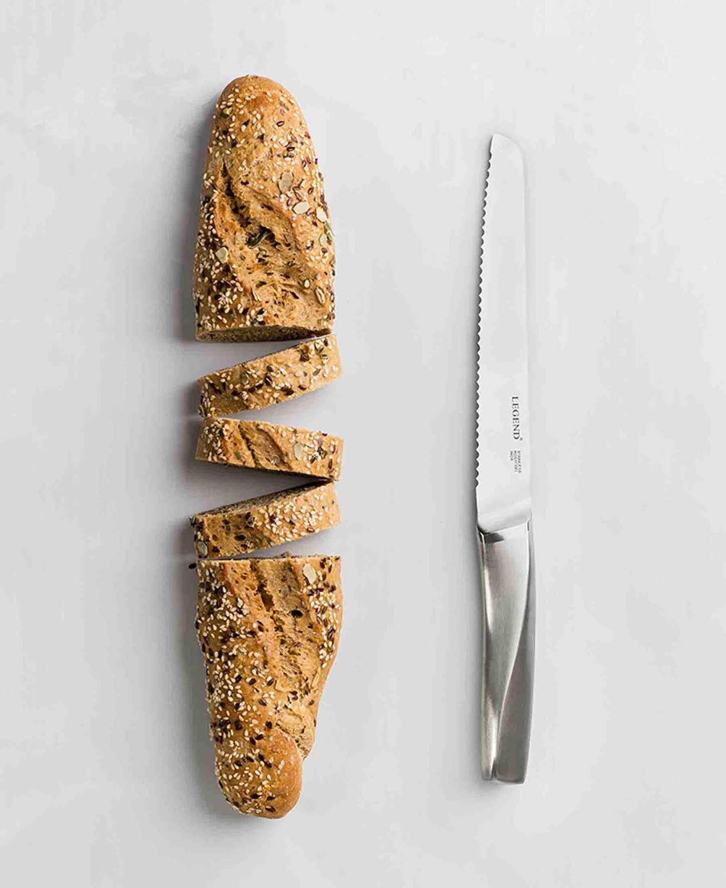 Legend Classic Bread Knife - Silver