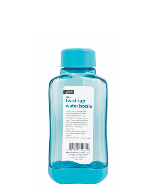 Kitchen Life Twist Cap 500ml Water Bottle - Blue