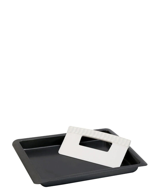 Metalix Rectangular Pan With Slicer - Black