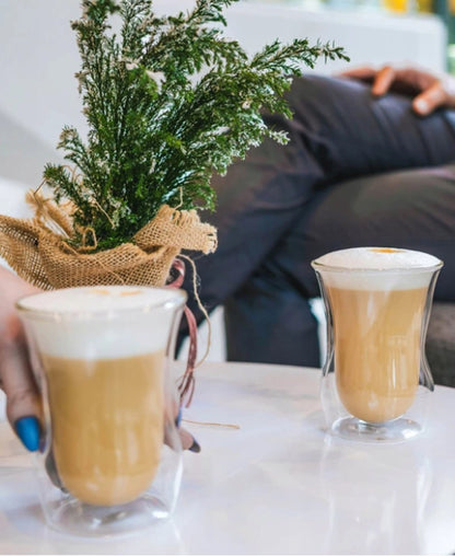 The Barista Borosilicate Double Wall Glasses 260ML - Clear