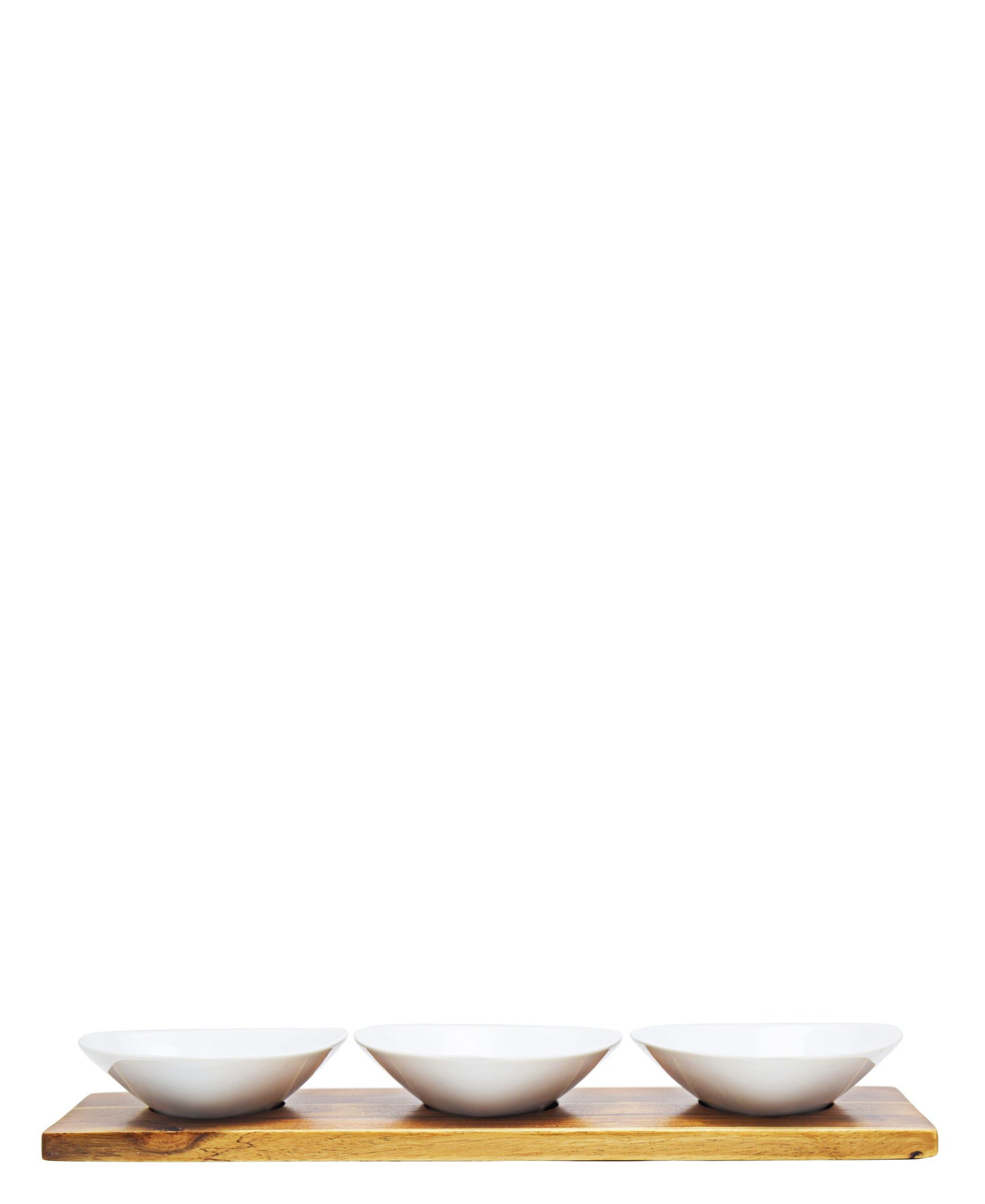 Eetrite 3 Mini Dishes With Tray - White