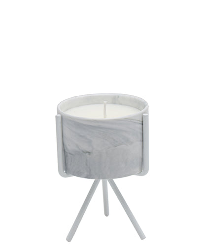 Urban Decor Scented Candle With Stand - White