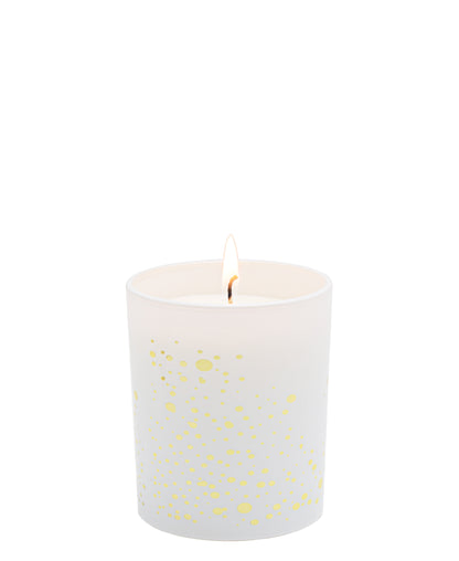 Golden Spot Candle - White