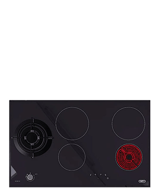 Defy 90cm Gemini Dual Fuel Hob - Black