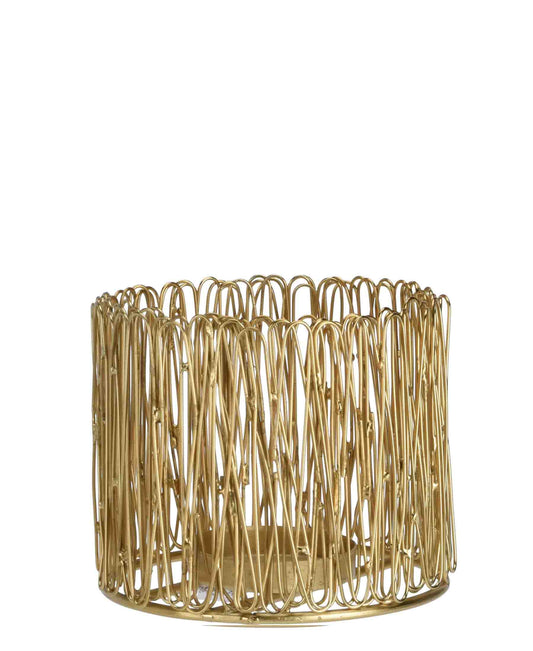 Urban Decor 13cm Tealight Candle Holder - Gold