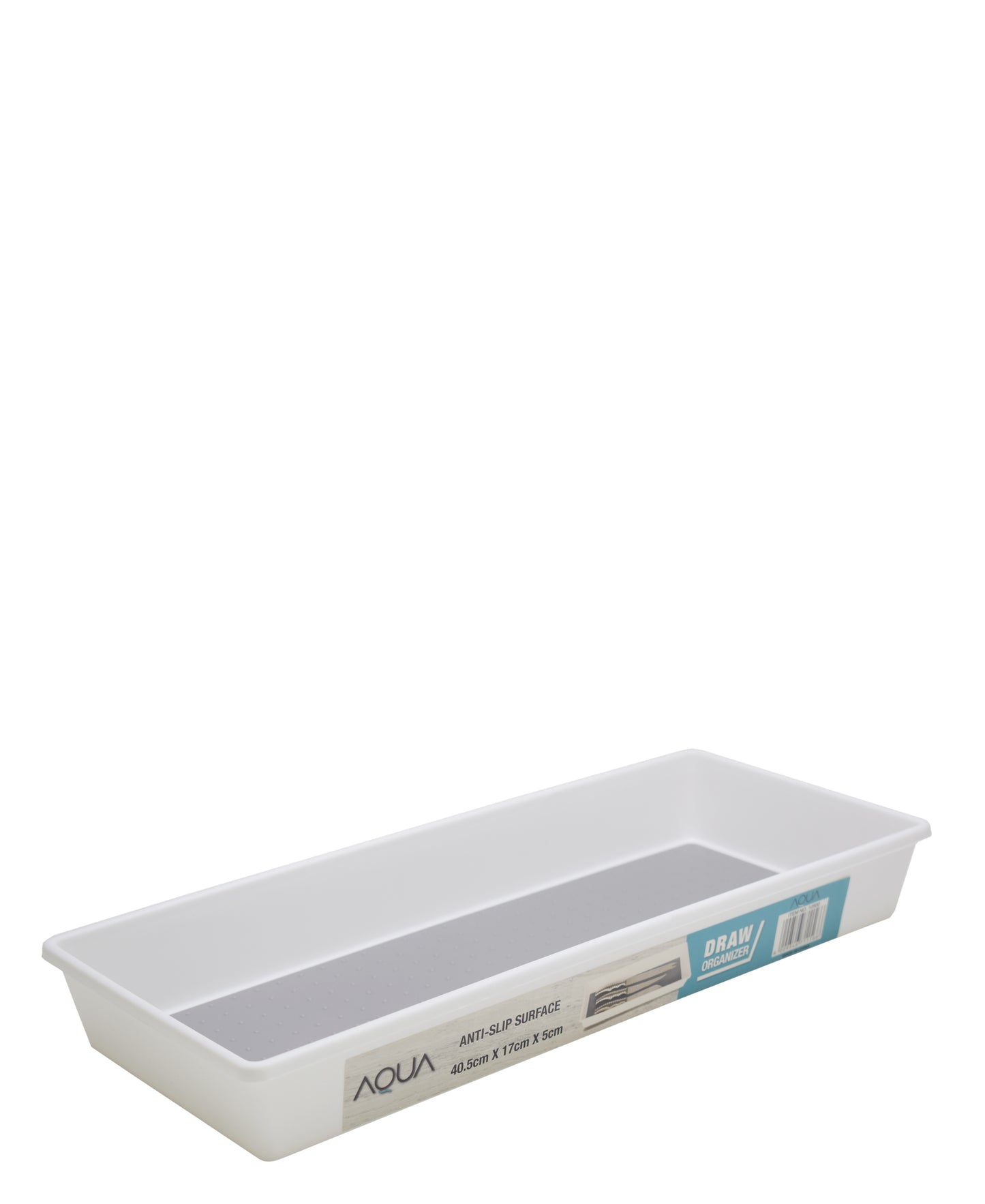 Aqua 40.5cm Draw Organizer - White