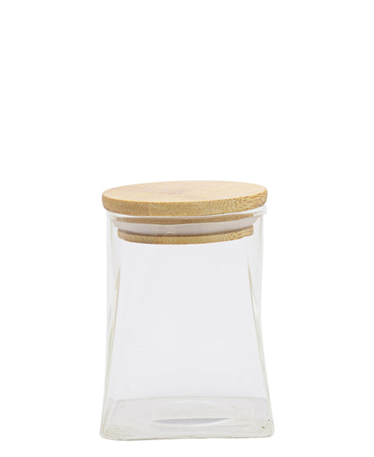 Torino Curved Borosilicate 300ml Canister - Clear