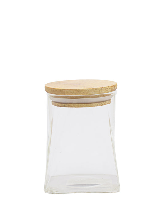 Torino Curved Borosilicate 300ml Canister - Clear