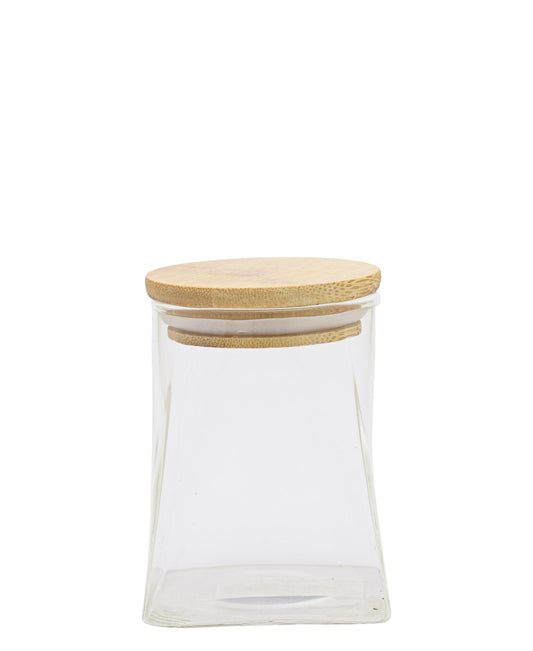 Torino Curved Borosilicate 910ml Canister - Clear