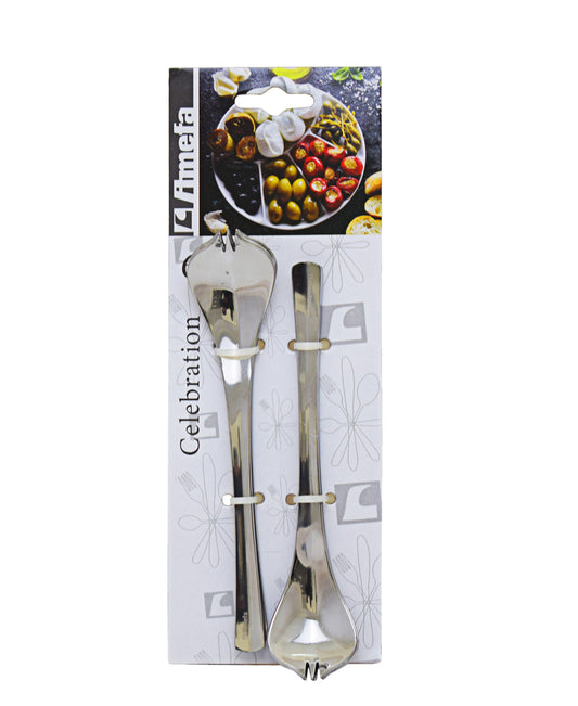 Amefa Tapas 6 Piece Spoon With Sprongs - Silver