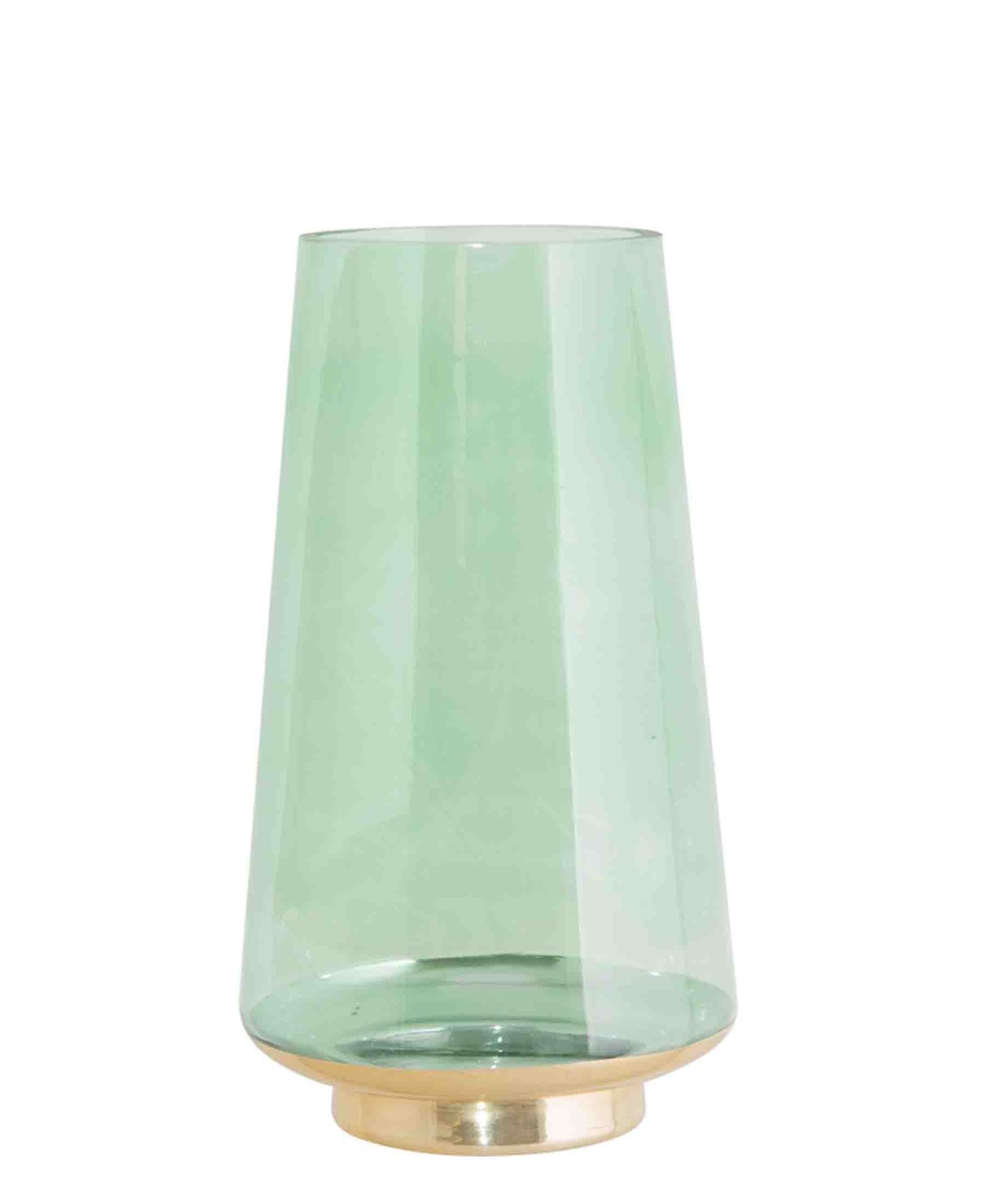 Urban Decor 30cm Vase With Gold Rim - Mint Green