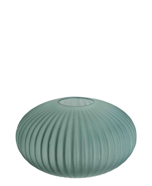 Urban Decor 25cm Ocean Blue Optic Vase - Blue